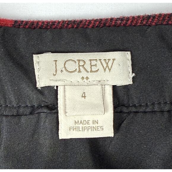 J Crew Wool mini skirt in harvest plaid size 4 - Picture 3 of 8
